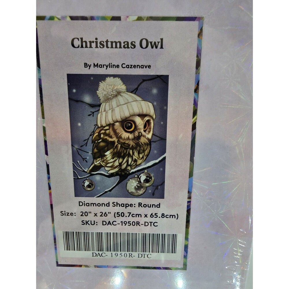Diamond Art Club Christmas Owl- Maryline Cazenave DAC-1950R-DTC New Sealed
